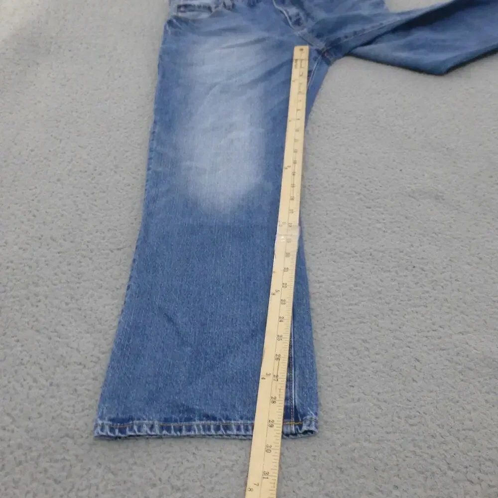 Gap Jeans Mens 36x30 Standard Straight Medium Wash Fade Denim Blue